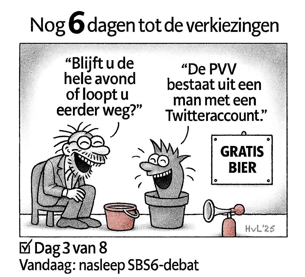 nog 6 dagen tot de vekiezingen